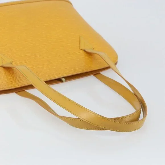 Authentic LOUIS VUITTON Epi Lussac Shoulder Bag Yellow M52289 LV - Picture 9 of 16